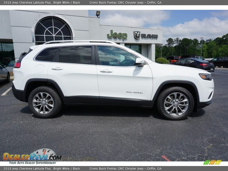 2019 Jeep Cherokee Latitude Plus Bright White / Black Photo #11