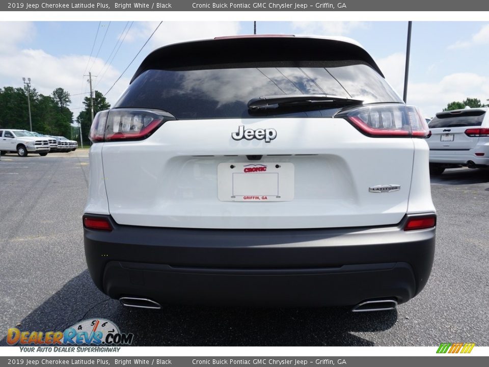 2019 Jeep Cherokee Latitude Plus Bright White / Black Photo #13