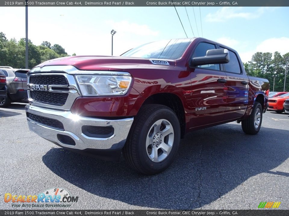 2019 Ram 1500 Tradesman Crew Cab 4x4 Delmonico Red Pearl / Black Photo #3