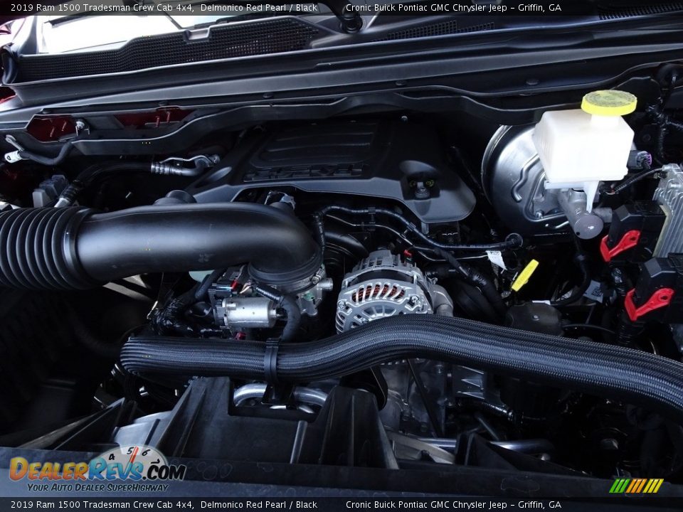 2019 Ram 1500 Tradesman Crew Cab 4x4 Delmonico Red Pearl / Black Photo #10