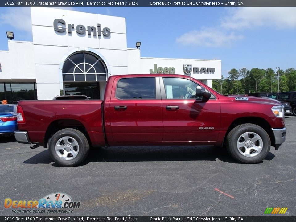 2019 Ram 1500 Tradesman Crew Cab 4x4 Delmonico Red Pearl / Black Photo #12