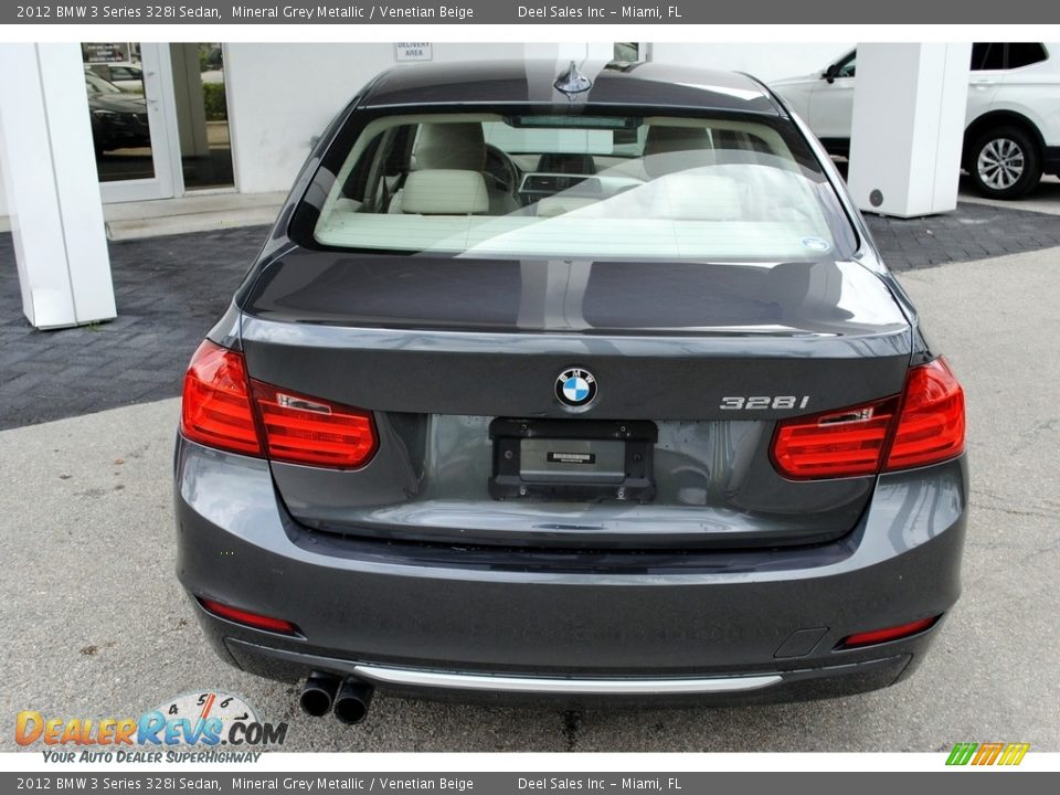 2012 BMW 3 Series 328i Sedan Mineral Grey Metallic / Venetian Beige Photo #7
