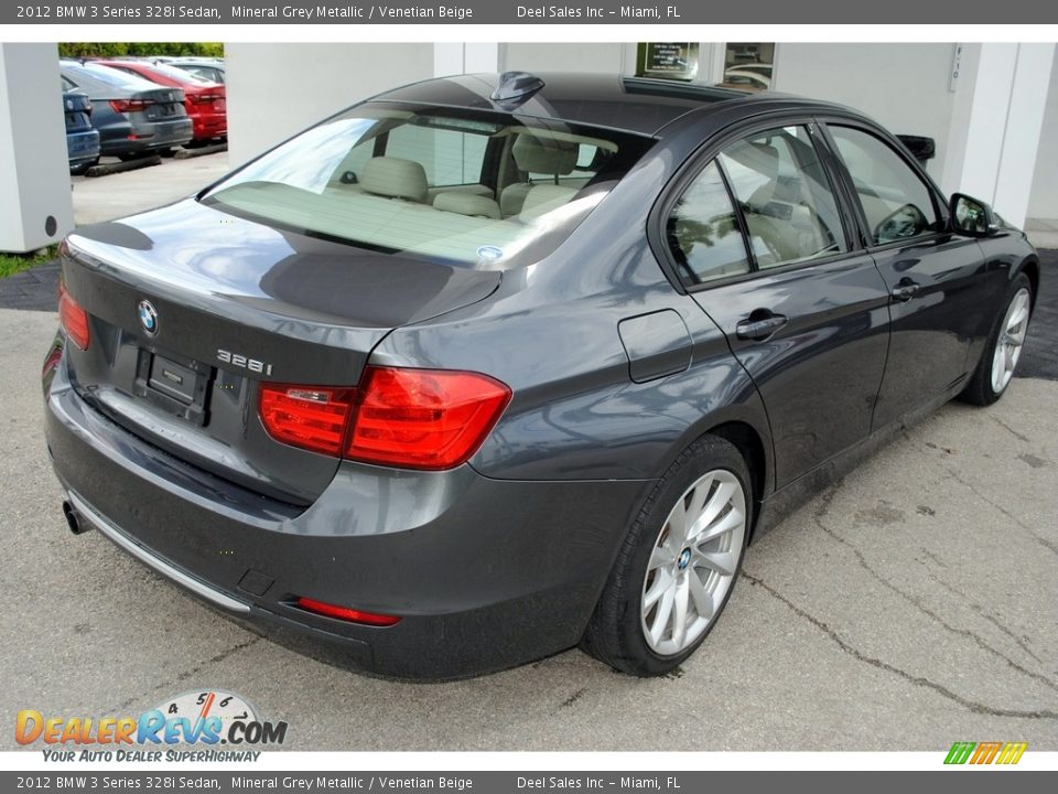 2012 BMW 3 Series 328i Sedan Mineral Grey Metallic / Venetian Beige Photo #8