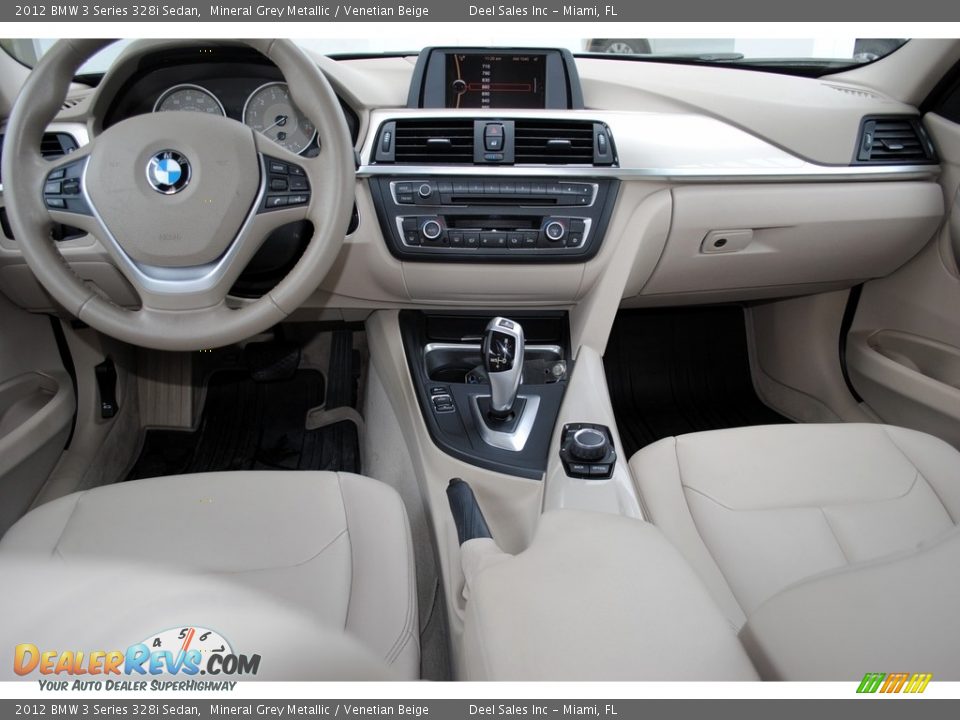 2012 BMW 3 Series 328i Sedan Mineral Grey Metallic / Venetian Beige Photo #12