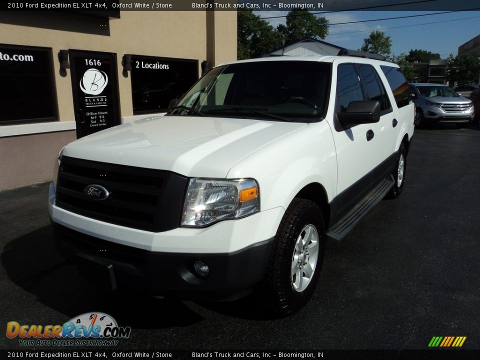 2010 Ford Expedition EL XLT 4x4 Oxford White / Stone Photo #2