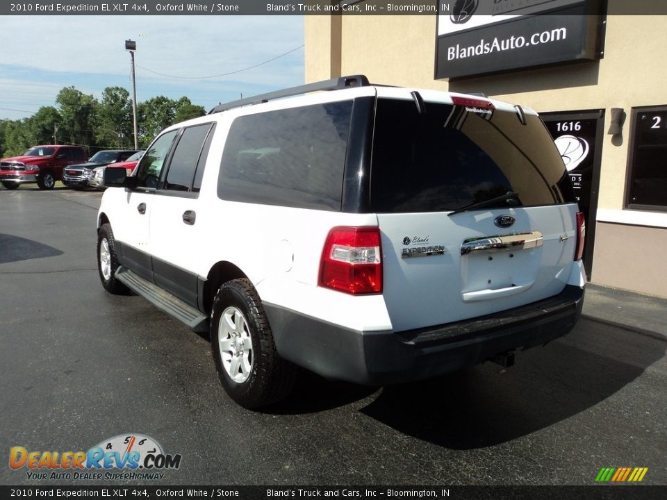 2010 Ford Expedition EL XLT 4x4 Oxford White / Stone Photo #3