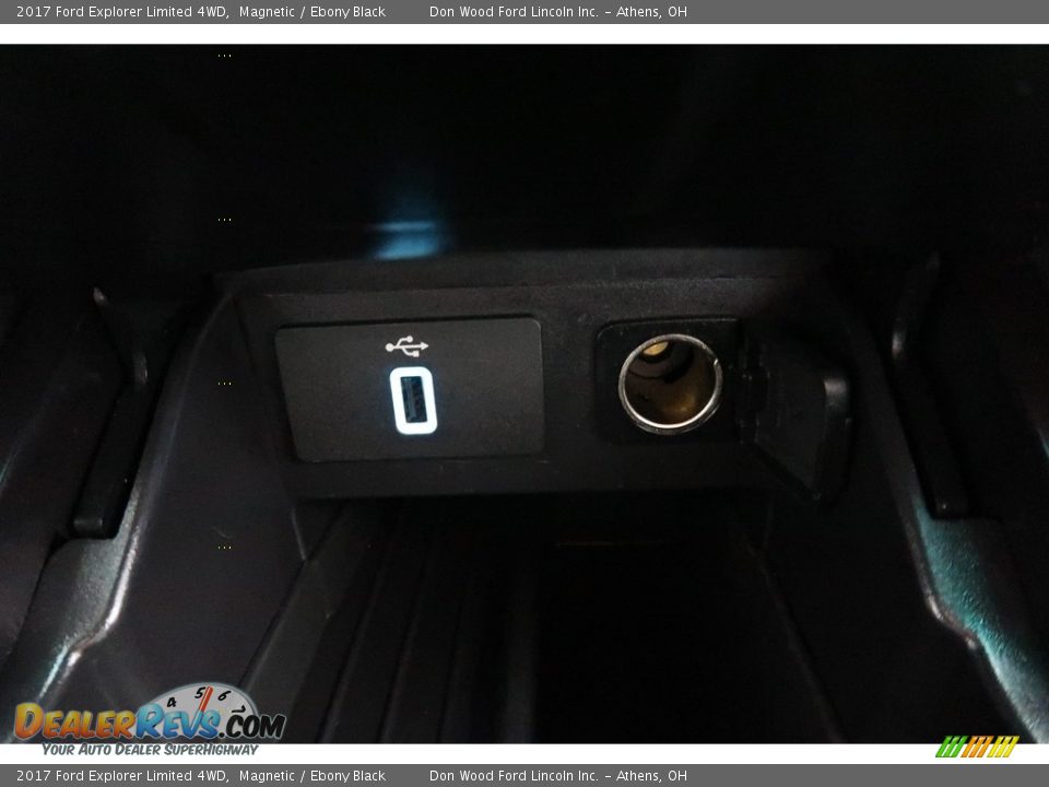 2017 Ford Explorer Limited 4WD Magnetic / Ebony Black Photo #7