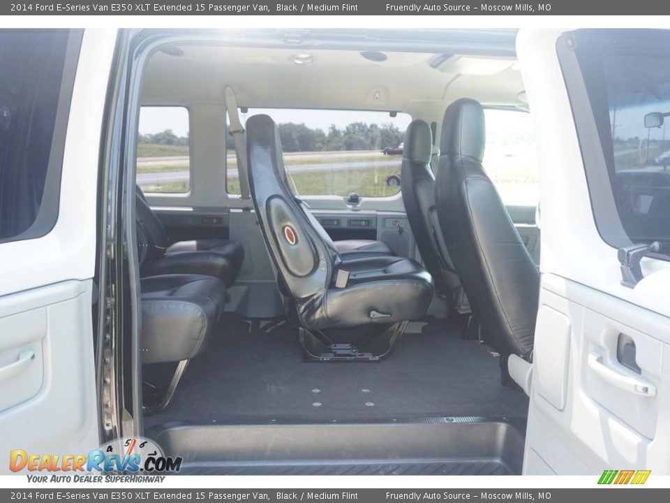 2014 Ford E-Series Van E350 XLT Extended 15 Passenger Van Black / Medium Flint Photo #4