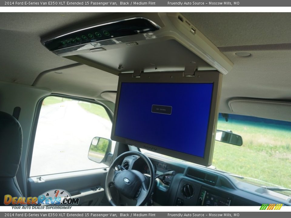 2014 Ford E-Series Van E350 XLT Extended 15 Passenger Van Black / Medium Flint Photo #6