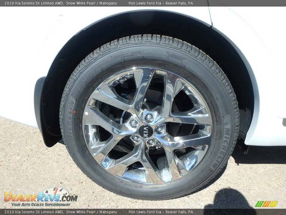 2019 Kia Sorento SX Limited AWD Snow White Pearl / Mahogany Photo #2