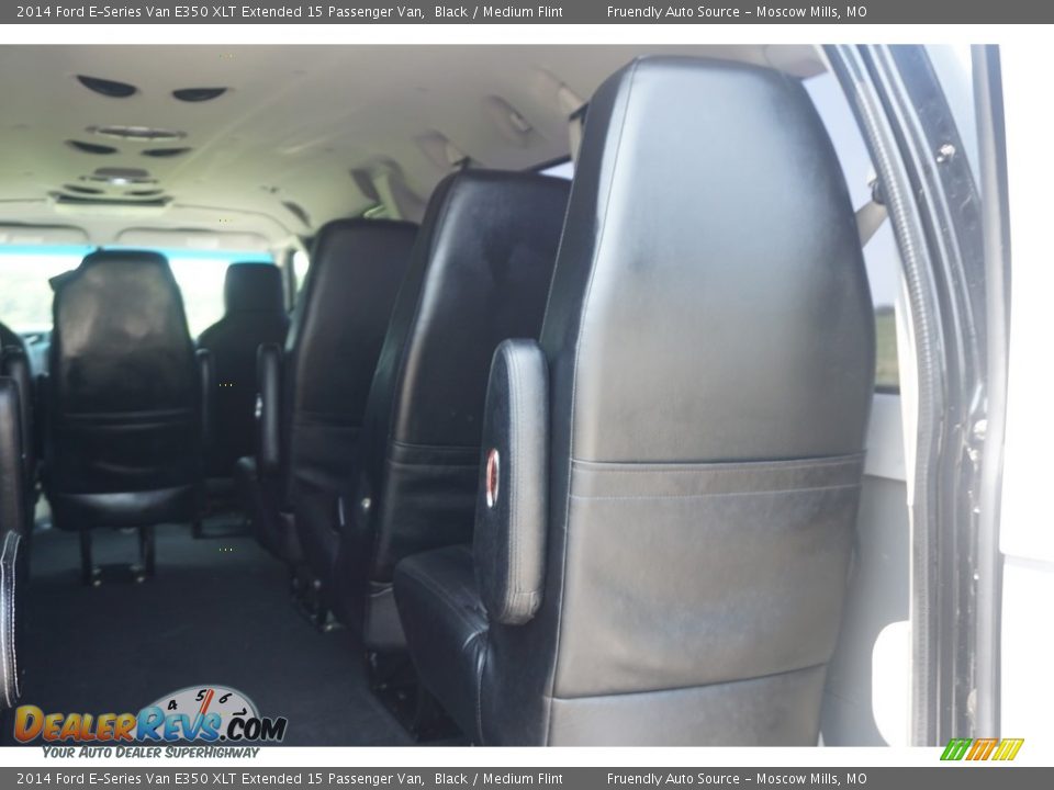 2014 Ford E-Series Van E350 XLT Extended 15 Passenger Van Black / Medium Flint Photo #18