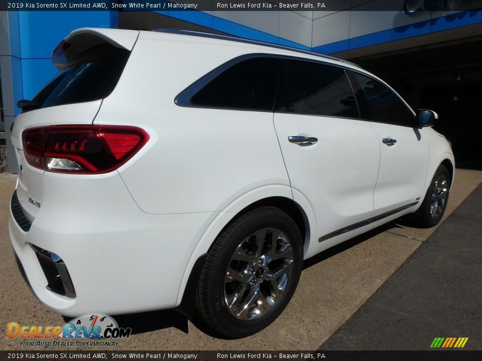 2019 Kia Sorento SX Limited AWD Snow White Pearl / Mahogany Photo #3