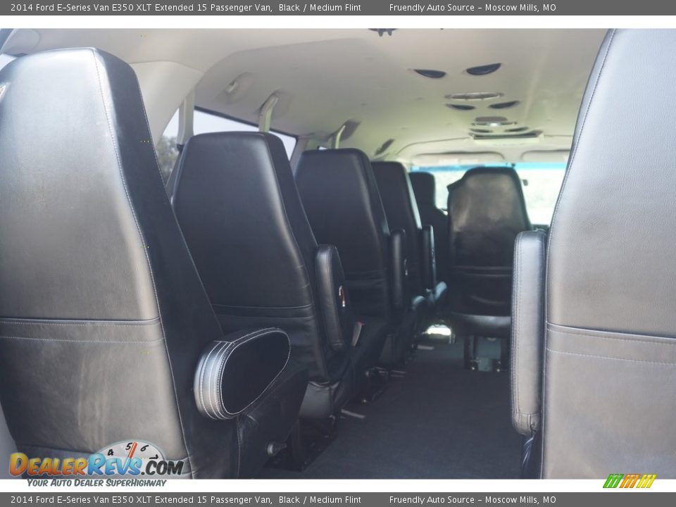 2014 Ford E-Series Van E350 XLT Extended 15 Passenger Van Black / Medium Flint Photo #19