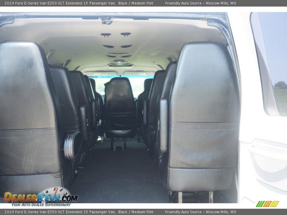2014 Ford E-Series Van E350 XLT Extended 15 Passenger Van Black / Medium Flint Photo #21
