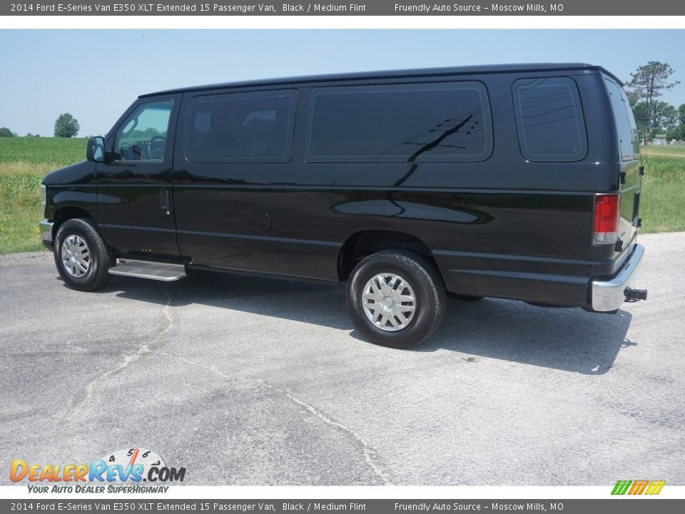 2014 Ford E-Series Van E350 XLT Extended 15 Passenger Van Black / Medium Flint Photo #24