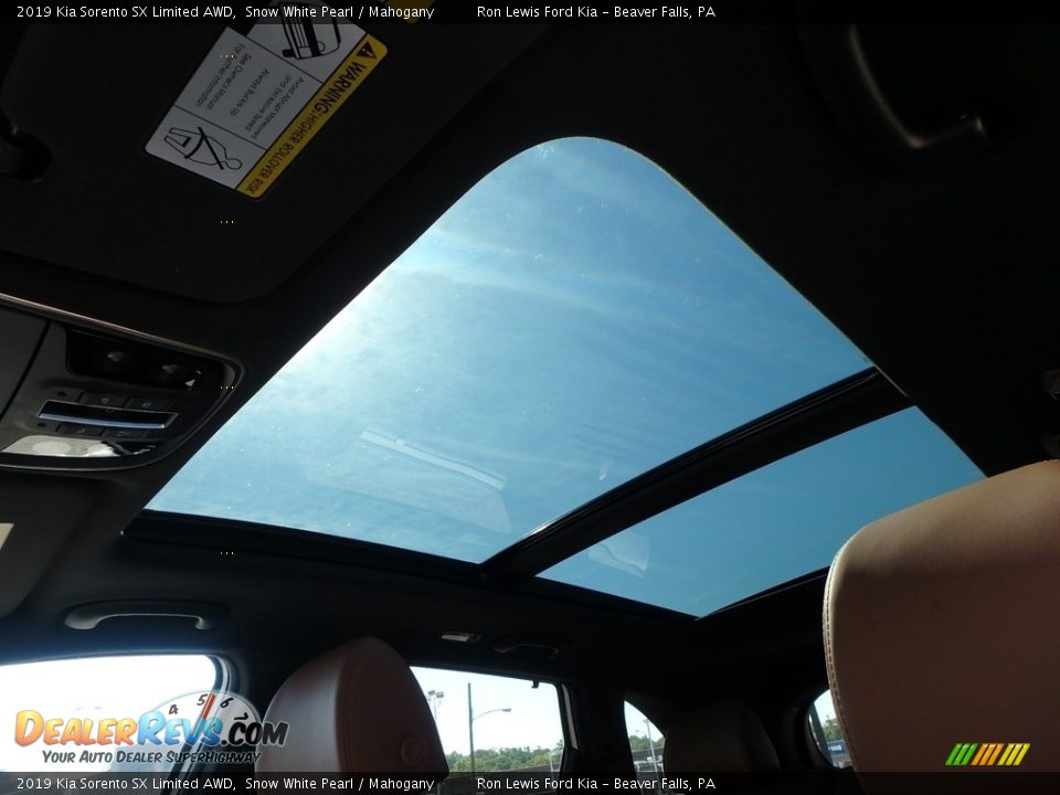 2019 Kia Sorento SX Limited AWD Snow White Pearl / Mahogany Photo #14