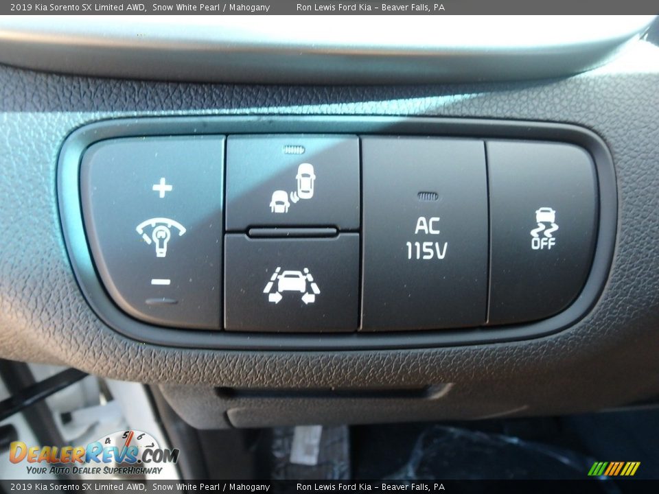 2019 Kia Sorento SX Limited AWD Snow White Pearl / Mahogany Photo #16