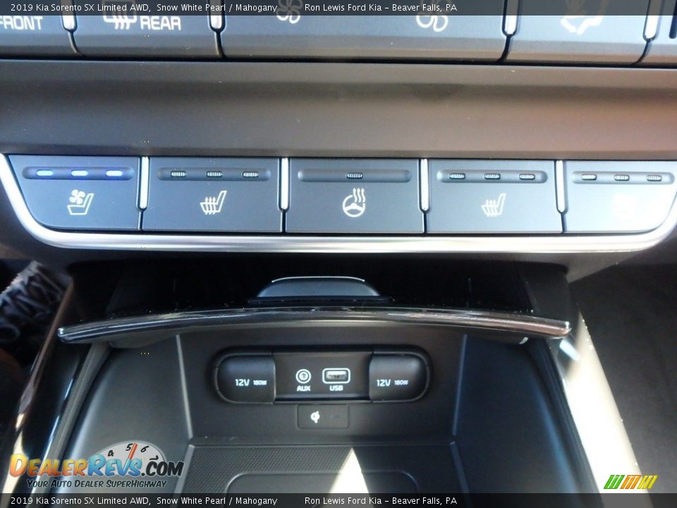 2019 Kia Sorento SX Limited AWD Snow White Pearl / Mahogany Photo #19