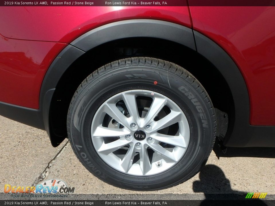 2019 Kia Sorento LX AWD Passion Red / Stone Beige Photo #2
