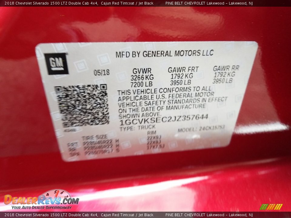 2018 Chevrolet Silverado 1500 LTZ Double Cab 4x4 Cajun Red Tintcoat / Jet Black Photo #8
