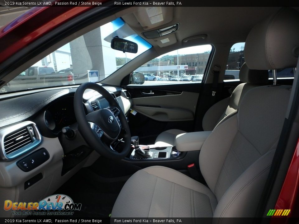 2019 Kia Sorento LX AWD Passion Red / Stone Beige Photo #11