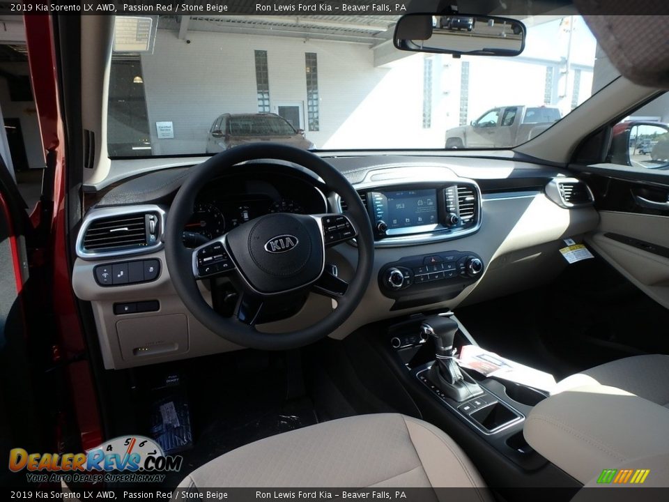 2019 Kia Sorento LX AWD Passion Red / Stone Beige Photo #13
