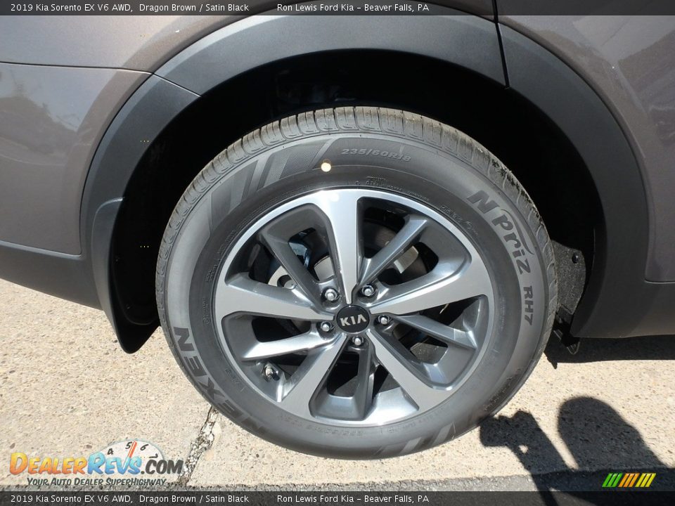 2019 Kia Sorento EX V6 AWD Dragon Brown / Satin Black Photo #2