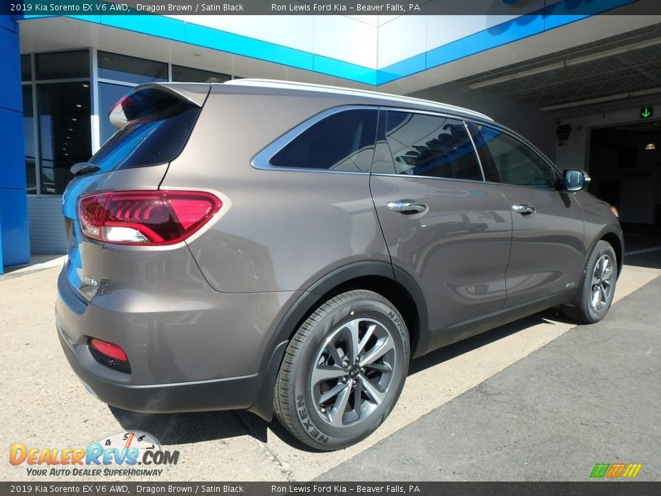 2019 Kia Sorento EX V6 AWD Dragon Brown / Satin Black Photo #3