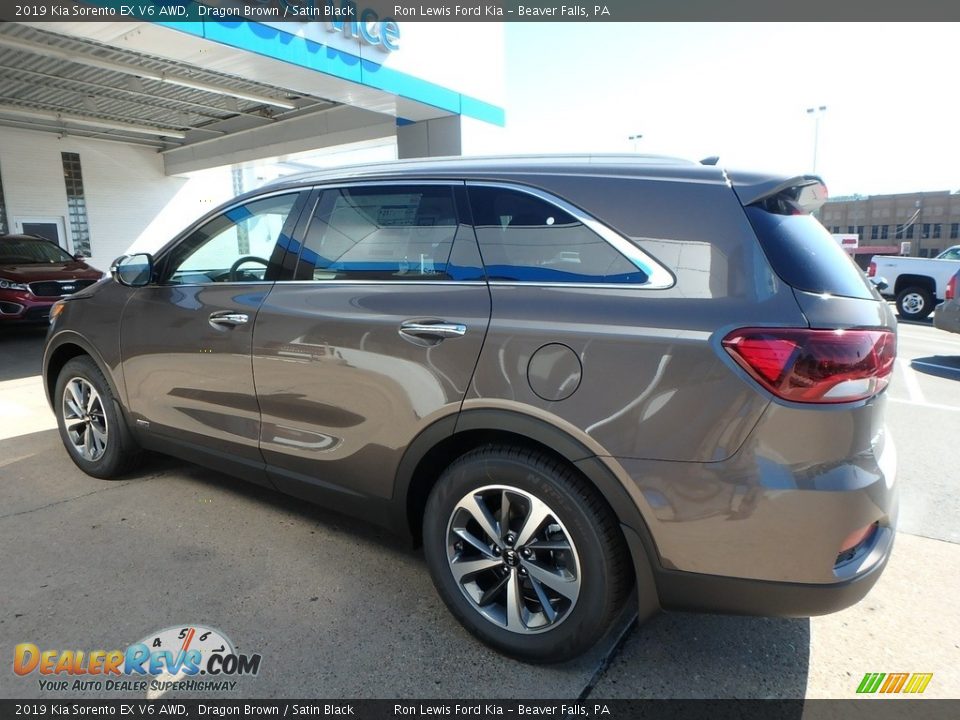 2019 Kia Sorento EX V6 AWD Dragon Brown / Satin Black Photo #5