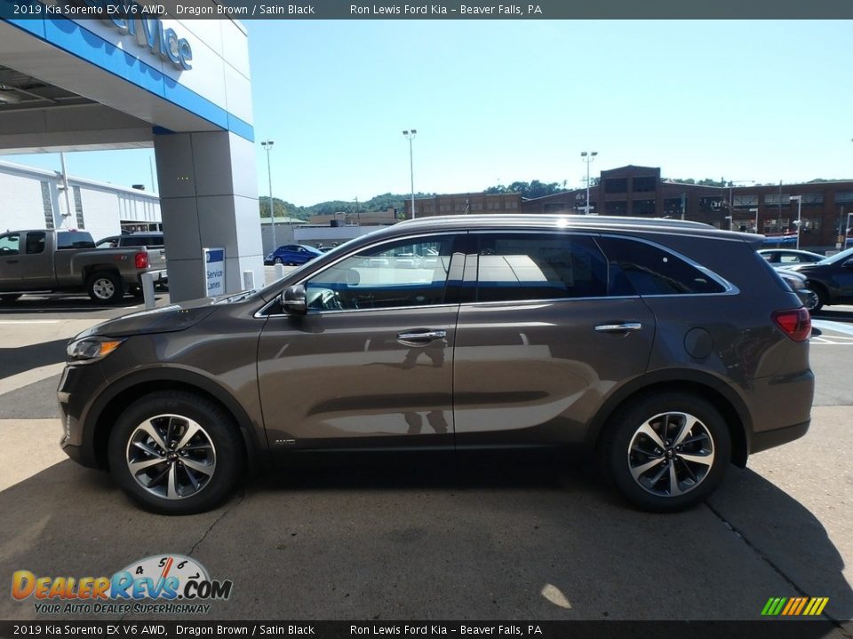 2019 Kia Sorento EX V6 AWD Dragon Brown / Satin Black Photo #6