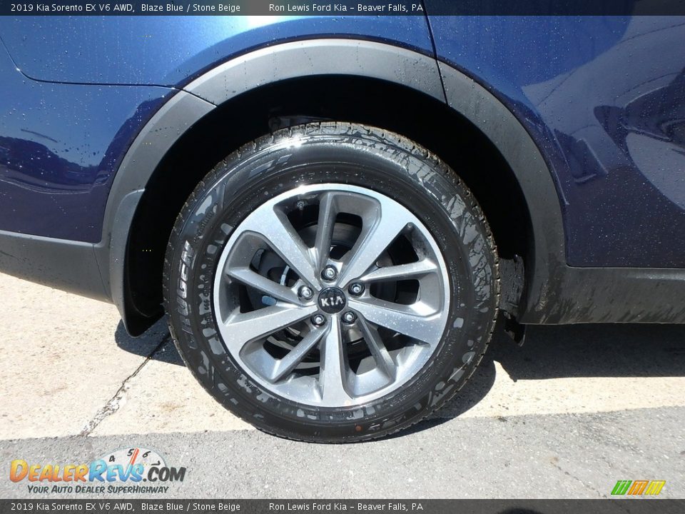 2019 Kia Sorento EX V6 AWD Blaze Blue / Stone Beige Photo #2