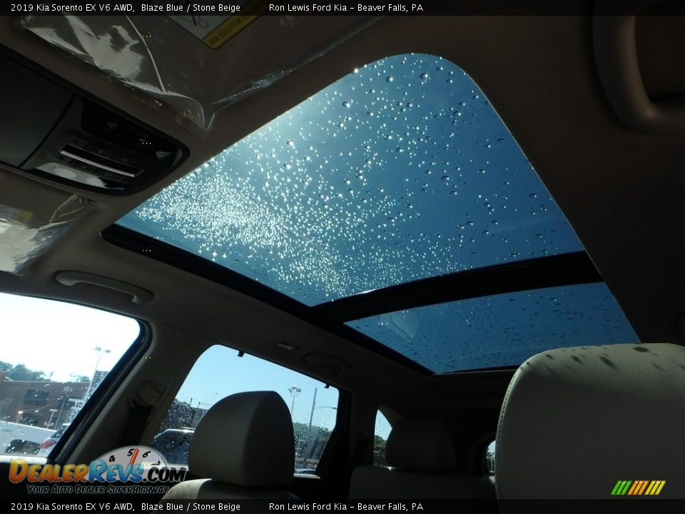 2019 Kia Sorento EX V6 AWD Blaze Blue / Stone Beige Photo #15