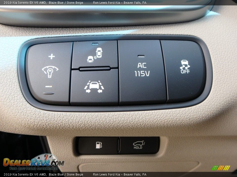2019 Kia Sorento EX V6 AWD Blaze Blue / Stone Beige Photo #16