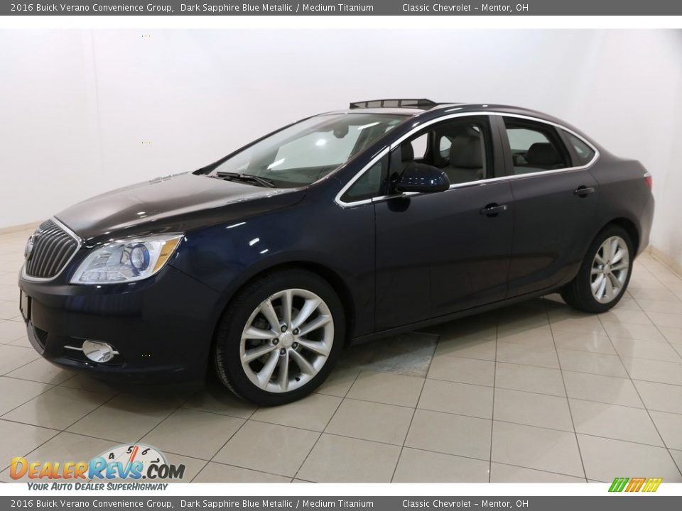 2016 Buick Verano Convenience Group Dark Sapphire Blue Metallic / Medium Titanium Photo #3