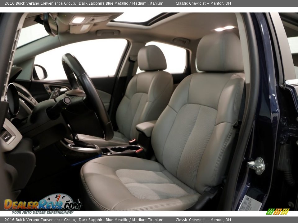2016 Buick Verano Convenience Group Dark Sapphire Blue Metallic / Medium Titanium Photo #5