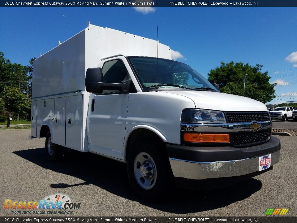 2018 Chevrolet Express Cutaway 3500 Moving Van Summit White / Medium Pewter Photo #1