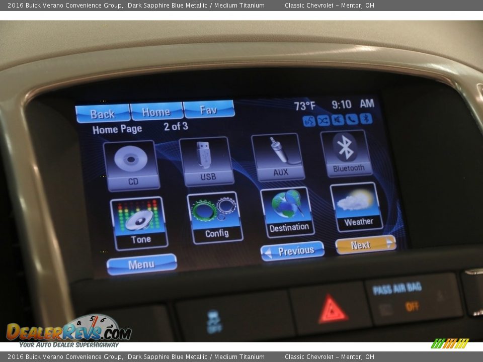 2016 Buick Verano Convenience Group Dark Sapphire Blue Metallic / Medium Titanium Photo #11