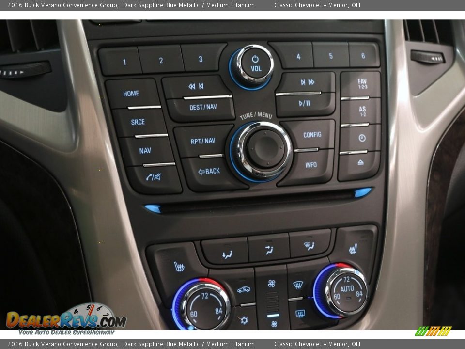 2016 Buick Verano Convenience Group Dark Sapphire Blue Metallic / Medium Titanium Photo #14