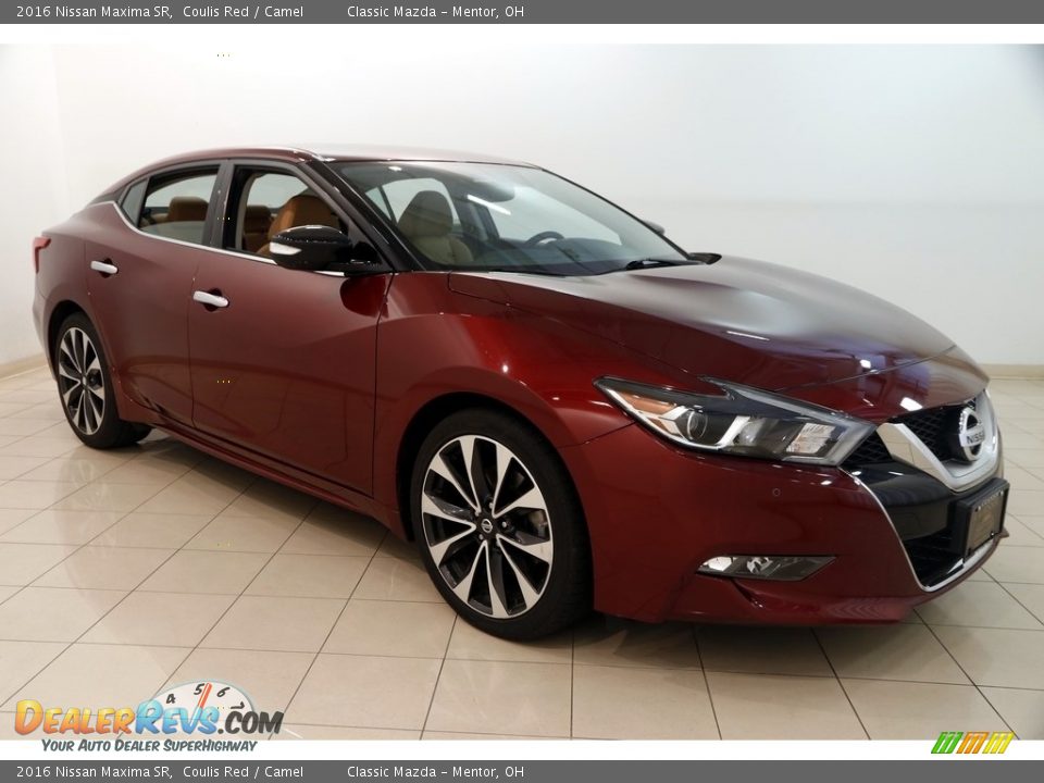 2016 Nissan Maxima SR Coulis Red / Camel Photo #1