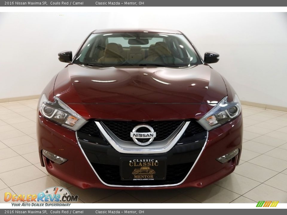 2016 Nissan Maxima SR Coulis Red / Camel Photo #2