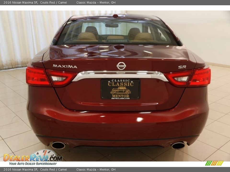2016 Nissan Maxima SR Coulis Red / Camel Photo #17