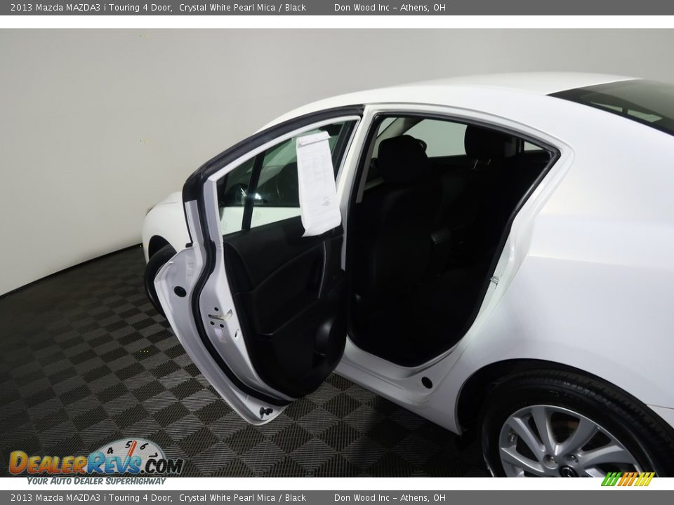 2013 Mazda MAZDA3 i Touring 4 Door Crystal White Pearl Mica / Black Photo #26