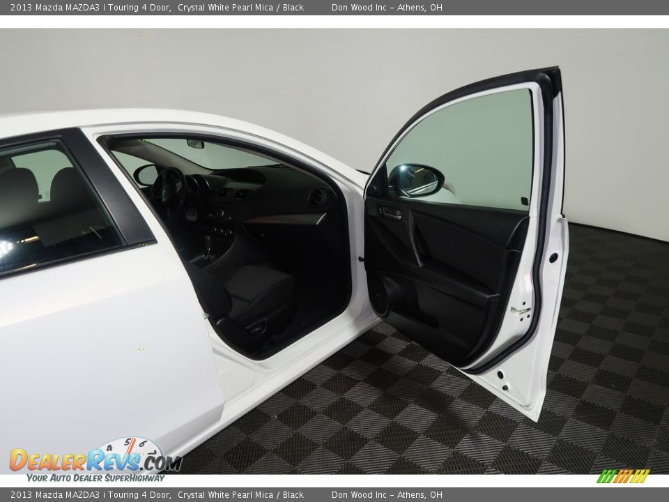 2013 Mazda MAZDA3 i Touring 4 Door Crystal White Pearl Mica / Black Photo #28