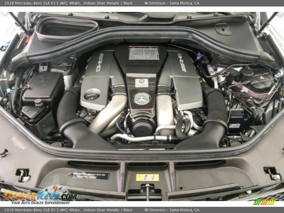2018 Mercedes-Benz GLE 63 S AMG 4Matic Iridium Silver Metallic / Black Photo #9