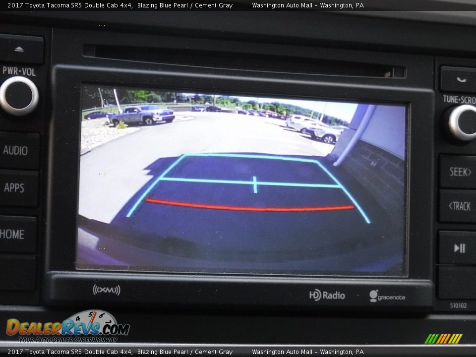 2017 Toyota Tacoma SR5 Double Cab 4x4 Blazing Blue Pearl / Cement Gray Photo #21