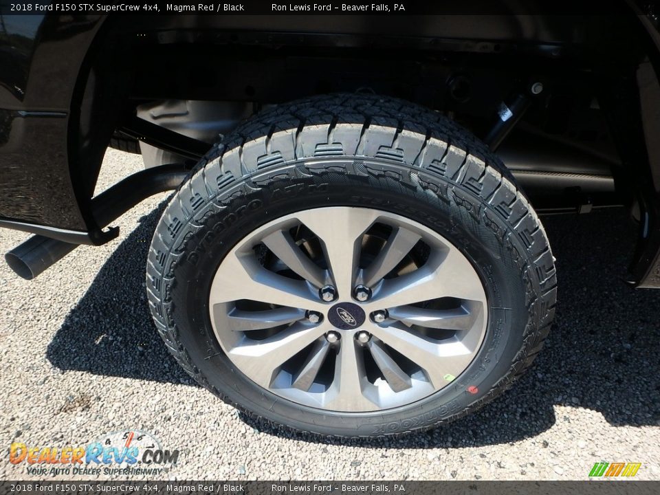 2018 Ford F150 STX SuperCrew 4x4 Magma Red / Black Photo #2