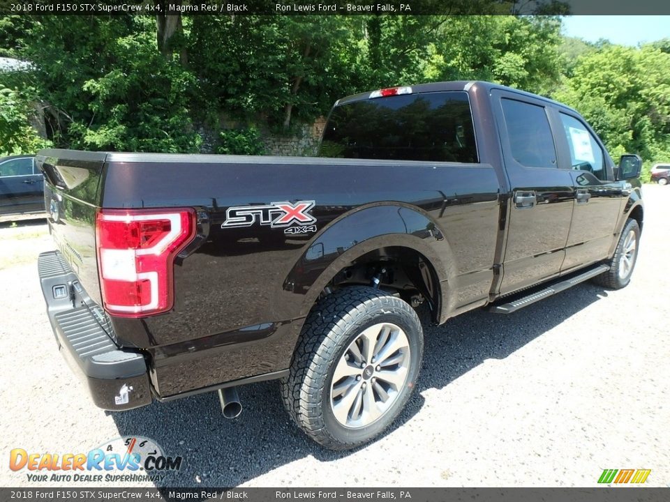 2018 Ford F150 STX SuperCrew 4x4 Magma Red / Black Photo #3