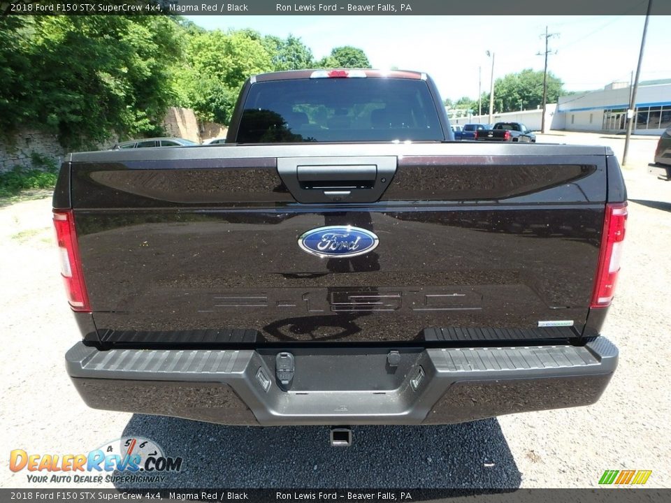 2018 Ford F150 STX SuperCrew 4x4 Magma Red / Black Photo #4