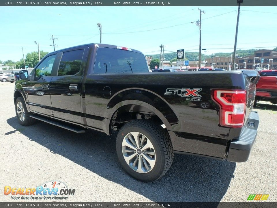 2018 Ford F150 STX SuperCrew 4x4 Magma Red / Black Photo #5