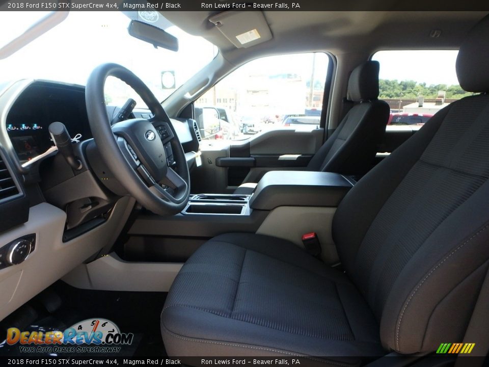 2018 Ford F150 STX SuperCrew 4x4 Magma Red / Black Photo #10